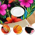 thumbnail image 4 of Pioneer Flower Floral Print Pattern Round Fitted Tablecloth with Elastic Edge,Dining Table Cover Waterproof,Outdoor Round Tablecloth for Camping,Dining,Indoor and Outdoor, 4 of 7