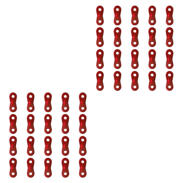 Eigraketly Hebillas de sujeción de 20 piezas, hebilla de cordón de paracaídas, tope de cuerdas de viento para toldo, accesorios de Camping de montaña Type1 NO1 Eigraketly CBP226827