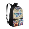 thumbnail image 6 of Uorisanigo School Backpack for Girls 17 Inch, Mandala Dragonfly Children Backpack for Preschool, Kindergarten, Elementary with Adjustable Shoulder Straps for 6-13 Years Old, 6 of 6