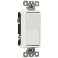 thumbnail image 2 of ENERLITES 3-Way Decorator Paddle Light Switch, Single Pole or Three Way, 3 Wire, Grounding Screw, Commercial Grade, 20A 120V/277V, UL Listed, 93200-W, White, 2 of 3