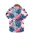 thumbnail image 5 of WAENQINLA Big and Tall Mens Hawaiian Shirts Short Sleeve Summer Tropical Print Cuban Collared Beach Shirts Aloha Top Casual Button Down Shirts Mens Bowling Shirts, 5 of 5