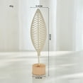 thumbnail image 7 of Sinkoo 6Pcs Metal Leaf Iron Ornament Creative Modern Desktop Decor, Ginkgo Olive leaf, for Living Room, Hotel, Office, Bedroom, Bookshelf, Unique Household Ironwork Craft (White), 7 of 7
