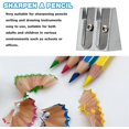 thumbnail image 3 of 2PCS Metal Pencil Sharpeners with 2 Holes Metal Sharpener Pencil Sharpeners for School Pencil for Home School Office Stationery, 3 of 5
