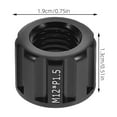 thumbnail image 2 of LOLIPPYY Black Aluminum Alloy Bicycle Thru Axle Cap Rear Fork Nut Easy Install Mountain Motor Nut, 2 of 8