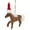 F, variant on Fridja Christmas Ornaments Christmas Horse Simulation Pendant Manual Plush Toy Mall Decoration Hanging