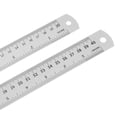 thumbnail image 3 of Steel Ruler 20cm 8 Inch & 40cm 16 Inch Metal with Conversion Table, 2 Pieces, 3 of 6