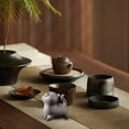 thumbnail image 4 of 1pc Tea Pet Cat Cute Statue Purple Clay Cat Tea Set Tea Pet Ceramic Tea Pet Tea Enthusiast Home Desk Feng Shui Comfortable Tile Decoration., 4 of 6