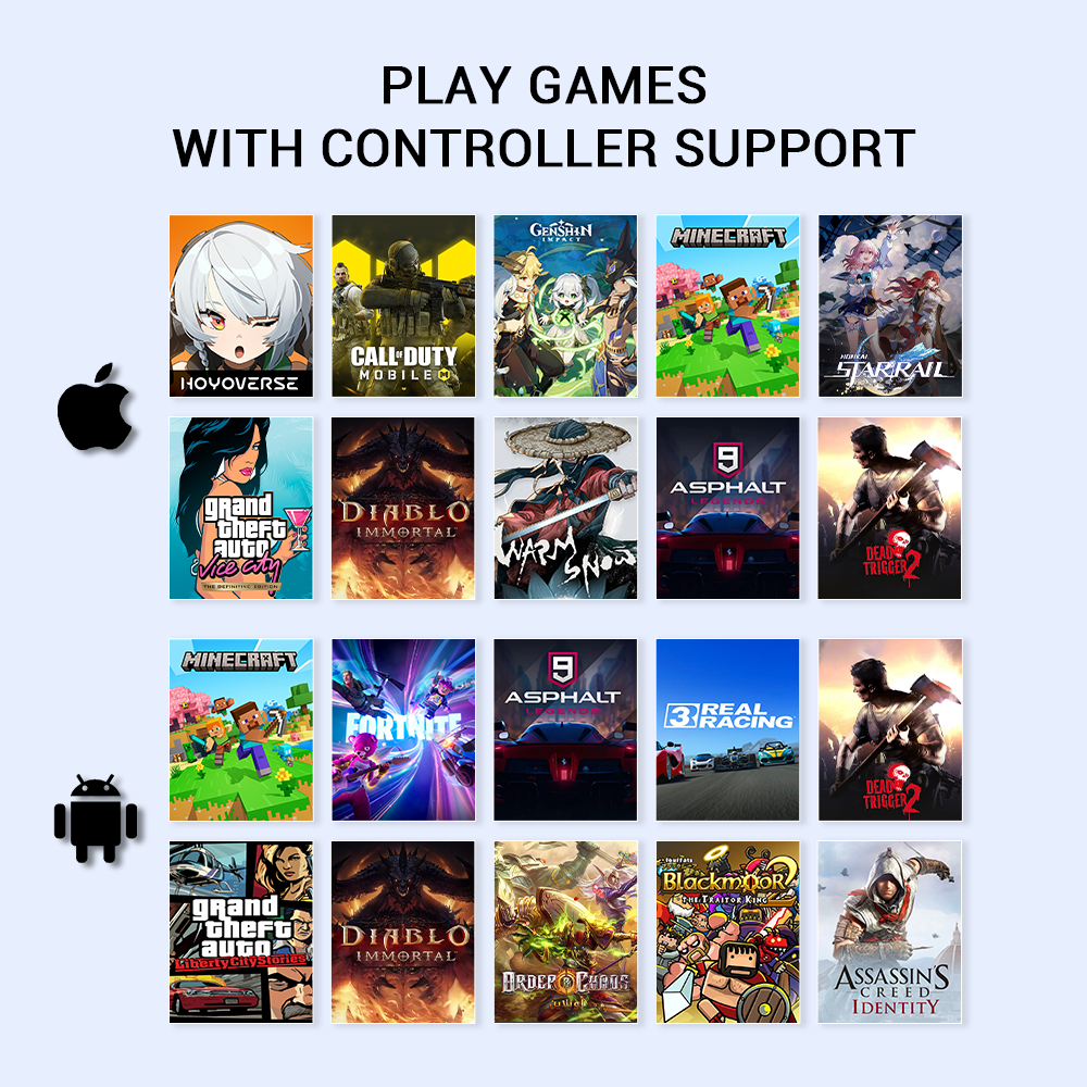 Control para Móvil GameSir X5 Lite con Sticks Hall Effect, Personalización Turbo y Carga Pasante, para iPhone 16/15, iPad mini y Android (Negro) 2