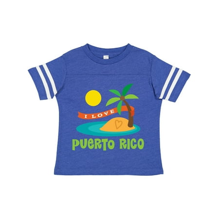 

Inktastic I Love Puerto Rico Gift Toddler Boy or Toddler Girl T-Shirt