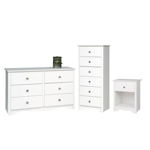 Nightstand Dresser And Chest, Tall Double Dresser White