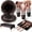 Black and Rose Gold, variant on 141 Pieces Black and Rose Gold Party Supplies, Disposable Party Decorations Sets Include Paper Plates Napkins Cups, Plastic Forks Knives Spoons, for Baby Shower Birthday Wedding -20 Guests