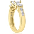 thumbnail image 2 of Pompeii 2 1/2 ct Princess Cut Diamond Engagement Ring 14k Yellow Gold (H/I,I1), 2 of 5