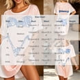 thumbnail image 4 of Levmjia Womens Short Sleeve Nightgown Crew Neck Bikini Print Loose Mini Dress Home Sleep Casual Lightweight Comfortable All Night Bedroom Daily Indoor Leisure Wear, 4 of 5