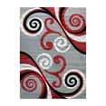 thumbnail image 2 of Masada Rugs Area Rug Modern Contemporary Design 1100 Red Grey White Black (8 Feet X 10 Feet), 2 of 7
