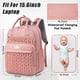 thumbnail image 2 of Mochila para pañales Tealari, elegante, impermeable, de viaje, rosa, 2 of 7