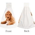 thumbnail image 3 of Hanging Towels 2 Pcs, Dish Towels Irish Doodle Pup Absorbent Hand Towels with Hanging Loop Washcloth for Bathroom Kitchen, 3 of 6