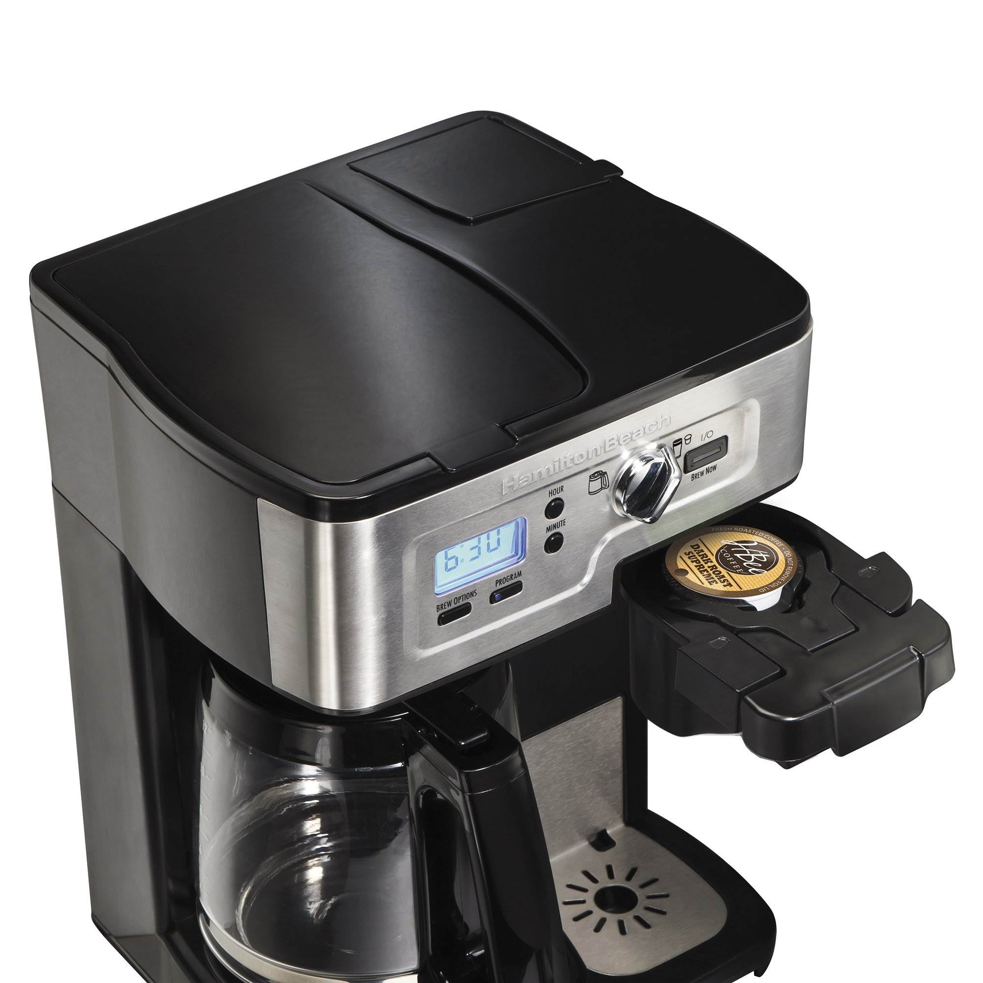 Hamilton Beach 2 Way FlexBrew 1 12 Cup K Cup Ready Coffee Maker Brewer 49983 Walmart