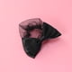 thumbnail image 4 of 2 piezas elástico moño lazo tocado pelo redecilla pasador de red accesorios de clip de malla para dama mujer oficina de baile (negro), 4 of 6