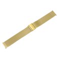 thumbnail image 3 of Uxcell Stainless Steel Mesh Watch Band 18mm Quick Release Adjustable Strap, Gold Tone, 3 of 6