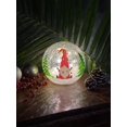 thumbnail image 2 of Tapis Rouge Studios LED Gnome de Vacances 6 Pouces Lanterne de Noël en Verre Craquelé, 2 of 2