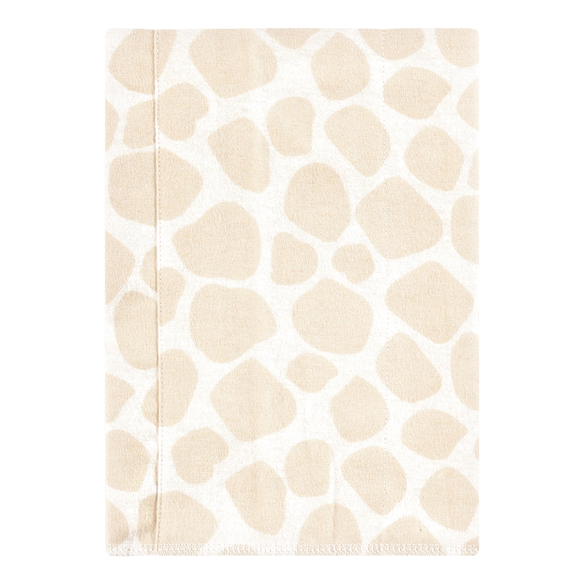 Hudson Baby Unisex Baby Cotton Poly Flannel Burp Cloths, Wild Leaf Safari 4-Pack, One Size