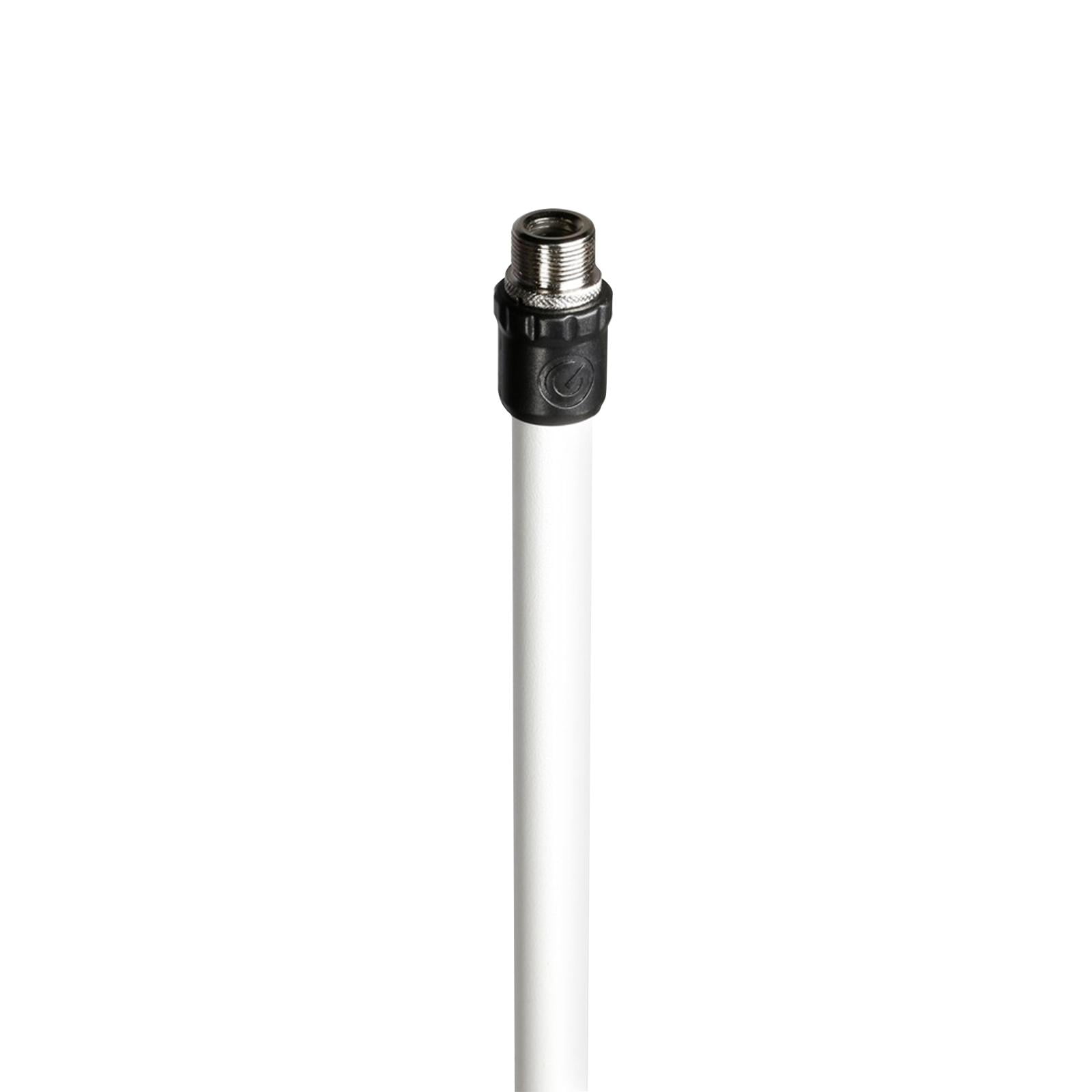 Gravity GMS23W White Round Base Microphone Stands with Retractable Crowd Barrier Cassettes Four Package