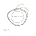 thumbnail image 4 of Pulseras para mujer, regalos para mujer, pulsera europea de acero inoxidable con imán que atrae a los amantes., 4 of 4