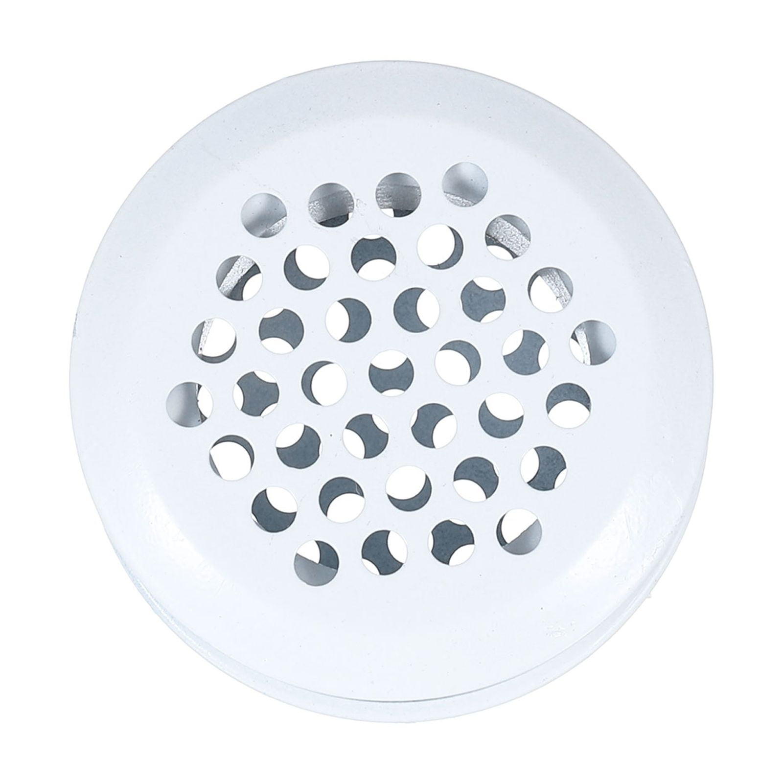 Uxcell 33mm Circular Soffit Vent, 30pcs Stainless Steel Air Vents Dual Panel Mesh, White