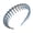 Gray, variant on Long Toothed Headwear Frosted Candy Color Anti-slip Geometric Girl Hair Hoop Hair Accessories