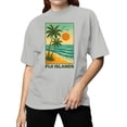 thumbnail image 2 of Fiji Islands Sunset Beach Art Women's T-shirt, 2 of 3