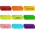 thumbnail image 1 of YSTIANN 54 Pcs Mini Skater Dry Erase Magnetic Labels - 1x3 Inch Reusable Write-On Magnets for Whiteboard, Fridge & Locker - Fun Multicolor Stickers for Classroom, Office & Home Organization WJ85-4965, 1 of 7