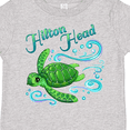 thumbnail image 4 of Inktastic Hilton Head Cute Sea Turtle with Waves and Bubbles Boys or Girls Toddler T-Shirt, 4 of 5