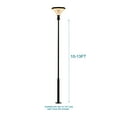 thumbnail image 3 of Outdoor Universal Light Post Pole 2.5–13 ft – Adjustable Black Metal Lamp Post with Metal Rebar Cage, Heavy-Duty Outdoor Street Yard Lighting Support, 3 of 10