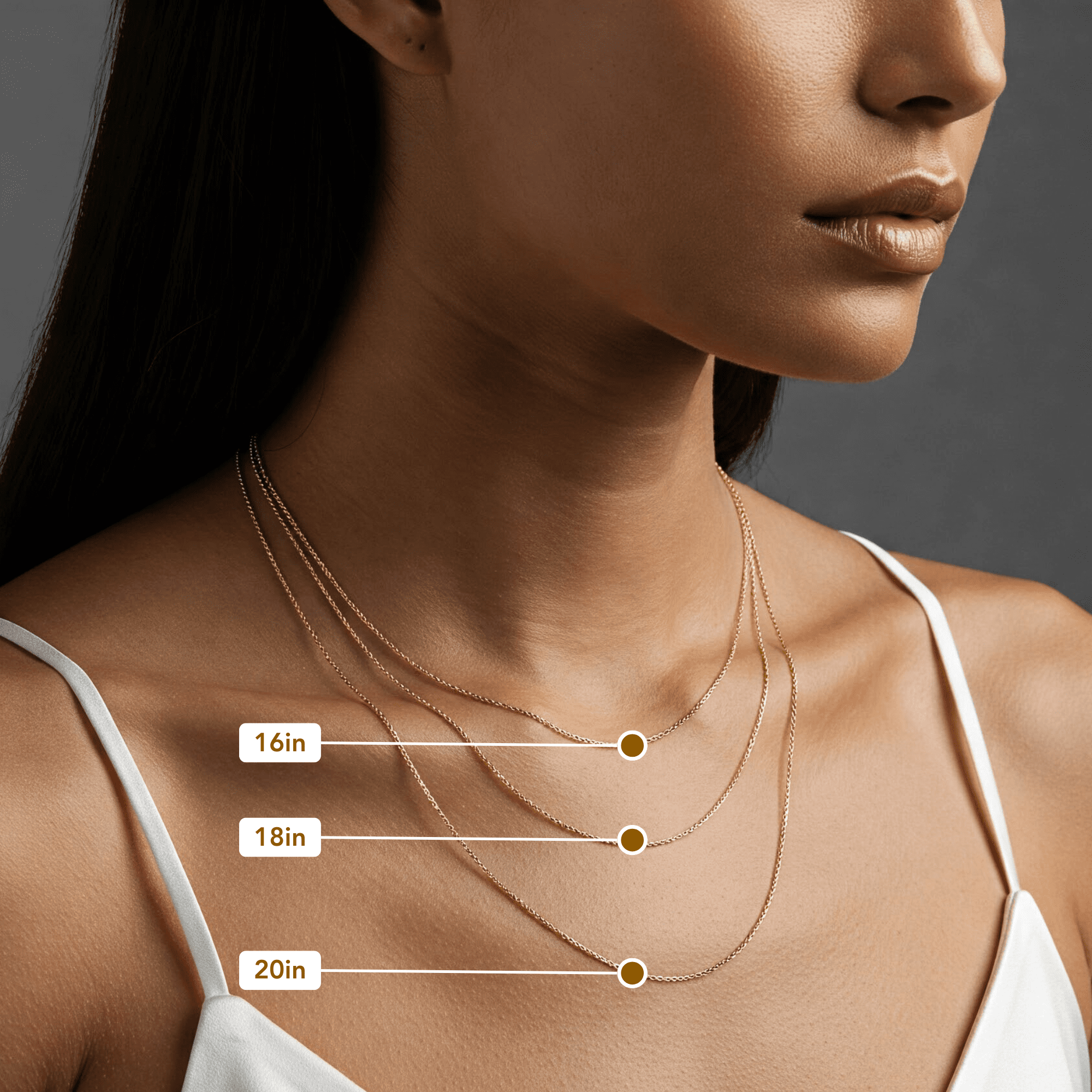 Tilo Jewelry 14K Solid Yellow Gold Diamond-Cut Cable Thin Chain Necklace with Secure Spring-Ring Lock | 0.9mm - 16 Inch | Everyday Dainty Necklace for Women, Men, Unisex