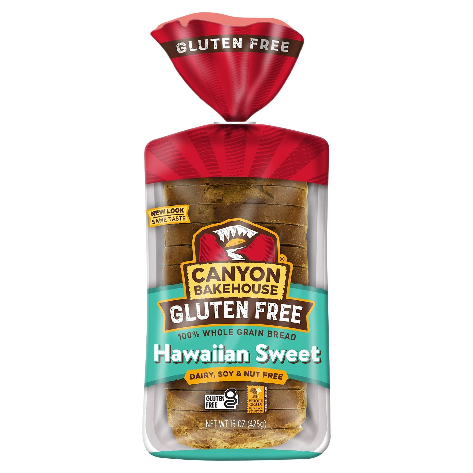 (6 pack) Canyon Bakehouse Hawaiian Sweet Gluten Free Bread, Fresh 15oz Loaf