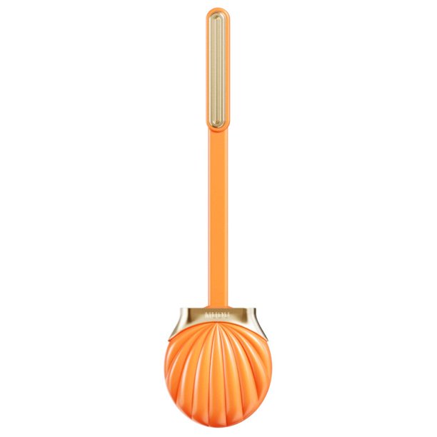 Cepillo de inodoro plano de silicona de mango largo con soporte en forma de concha, limpieza de esquinas muertas, sin punzón, accesorios de baño, juegos de herramientas