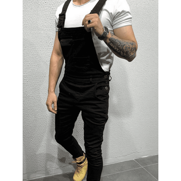 Mens black cheap overalls skinny