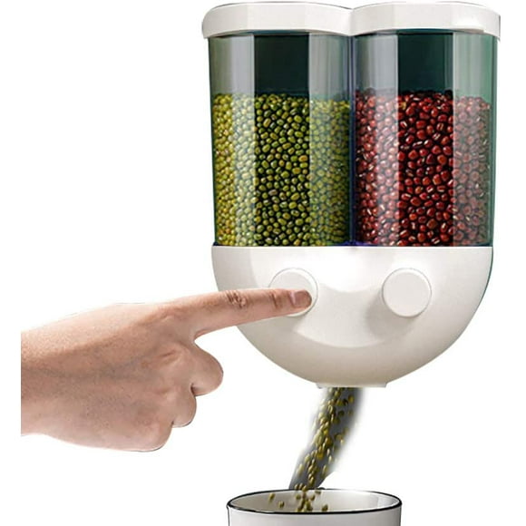 Wall Mounted Dispenser, Suitable For Grain Candy Dispenser White