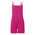 thumbnail image 2 of Mono informal de verano para mujer - Mono con tirantes finos y bolsillos - Corte holgado - Vacaciones/playa - Tallas S-XXL, 2 of 8