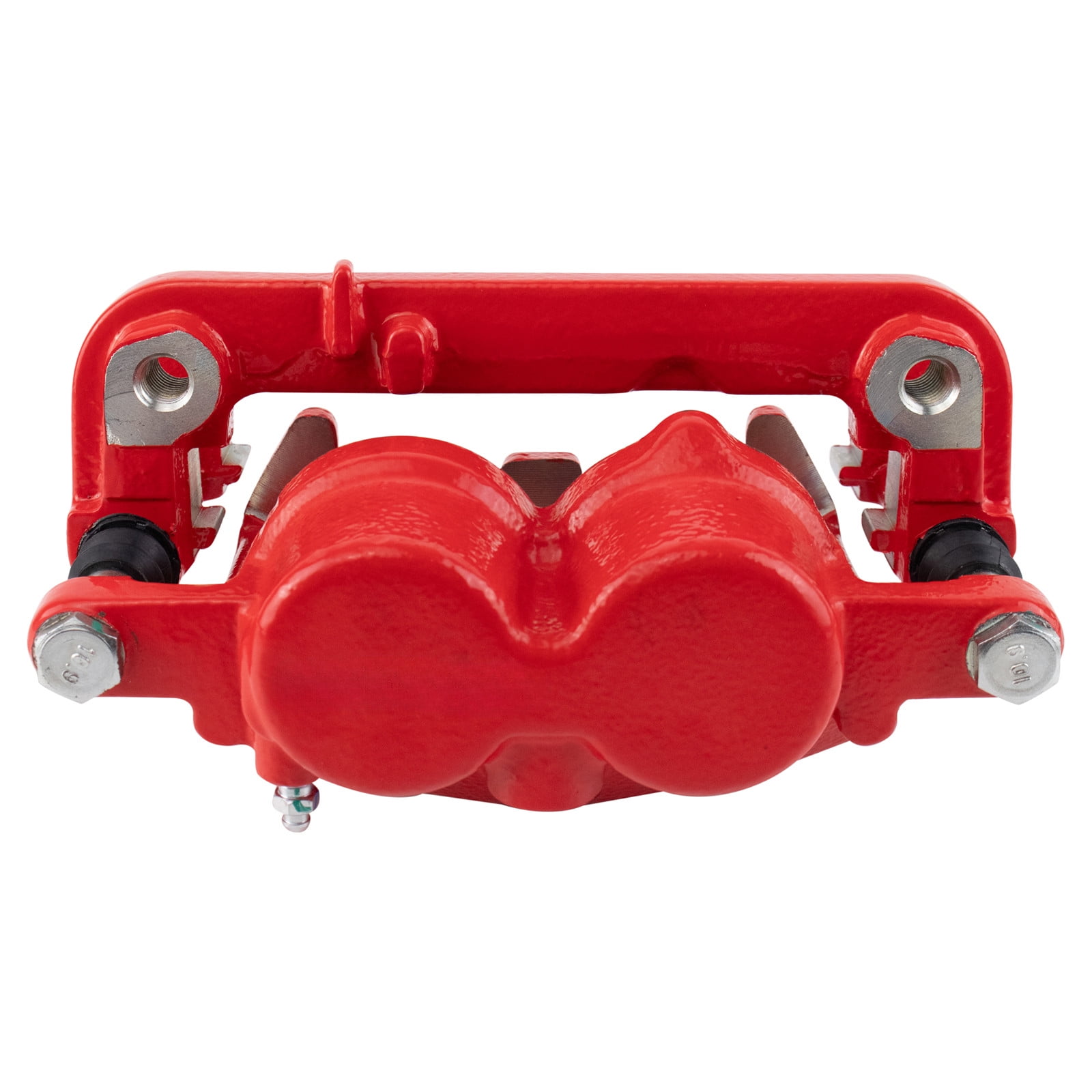 TRQ Front Brake Caliper Set Painted Red Brackets Fits 2008-2020 Cadillac Escalade 2008-2019 Chevrolet Silverado 1500 2008-2019 GMC Sierra 1500
