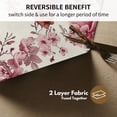 thumbnail image 2 of SUNOLIFE Spring Pink Floral Placemats Set of 4 Birds Linen Double-Sided Dining Table Place Mats for Table Decor 12"Wx18"L in, 2 of 6