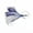 Blue/White, variant on Williamson Flash Feather Rigged Trolling Lure, 3", Black/Purple