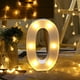 thumbnail image 2 of Fiudx Luces Led Digitales, Diseño de Plástico Blanco, de Pie o Colgante, Bombillas Led de Color Blanco Cálido, Ideales para Decoración de Fiestas y Festividades, Uso En Interiores, Tamaño 22 X 14,8 X, 2 of 3