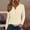 Beige, variant on MESSIYO 3/4 sleeve cardigan for women Knit Shrugs Sweater Cardigan Sweater open front cardigan for women Summer Tops 2025 V Neck Print Shirts Casual Button Down Blouses Beige L