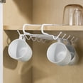 Home Basics UndertheShelf Mug Rack, White