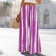 thumbnail image 2 of Plebaso Palazzo Pants for Women Casual Drawstring Wide Leg Pants Womens Flowy Summer Trousers with Pockets, 2 of 7