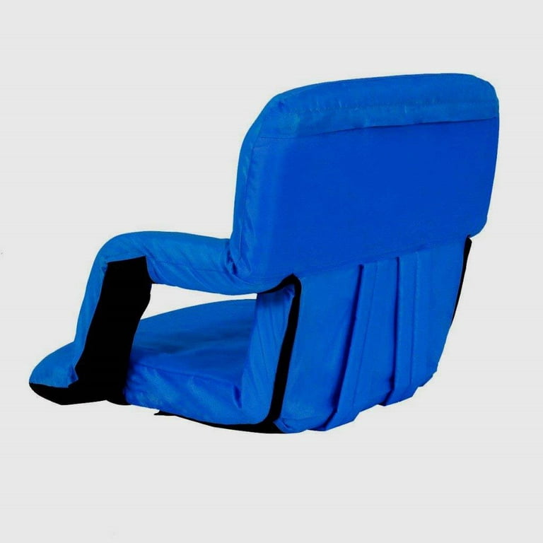 Portable Lightweight Soft Seat Sport Stadium Beach Chair Foldable Camping  Floor Padded Backrest Back Support Recliner Cushion - AliExpress