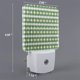 thumbnail image 2 of Balery Light Green Squares Luz Nocturna LED con Sensor Automático, Enchufe con Sensor Crepuscular, Luz Suave de 0.5W para Dormitorio, Pasillo, Baño-US, 2 of 7
