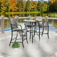 thumbnail image 4 of Patio Festival Metal 3-Piece Outdoor Dining Set in Black/Gray, 4 of 7