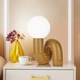 thumbnail image 2 of Arturesthome Table Lamp Creative Nordic Desk Lamp Bedside Nightstand Lamp for Bedroom Study Reading Light with Bulbs, 2 of 17